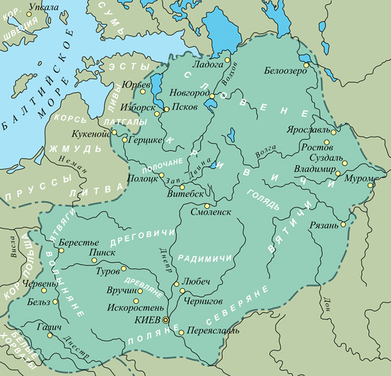 Какую территорию занимали восточные славяне